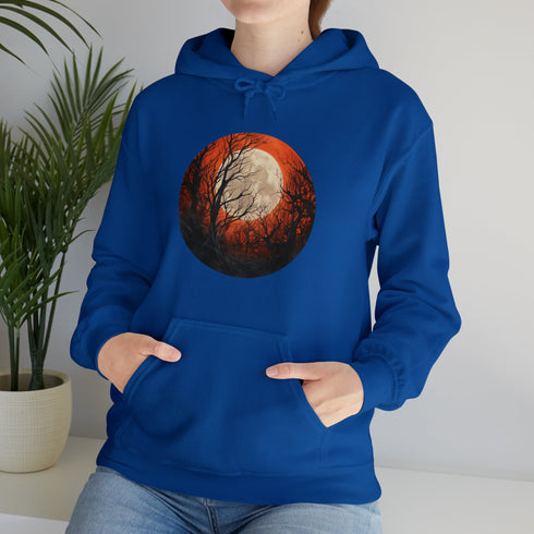 Halloween Harvest Moon - Graphic Hooded Sweatshirt